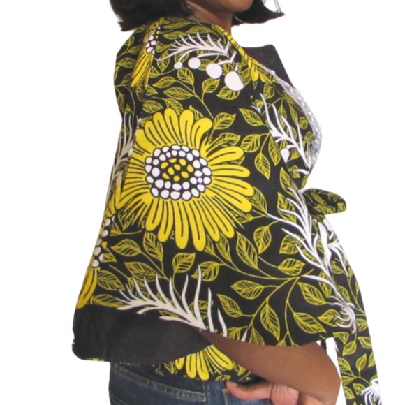 Yellow & black short sleeve jacket - Picture 2 of 3